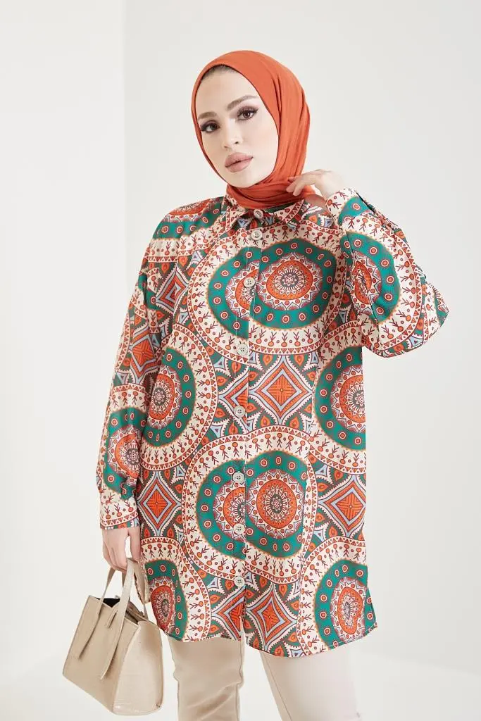 8880 Patterned Hijab Shirt Tile-detail