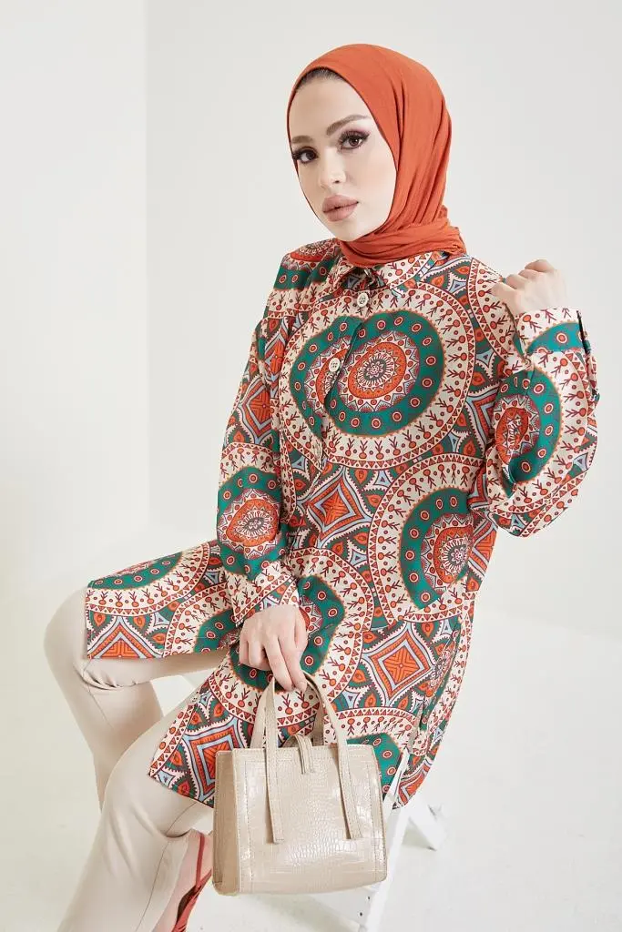 8880 Patterned Hijab Shirt Tile-detail