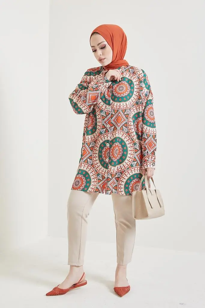 8880 Patterned Hijab Shirt Tile-detail