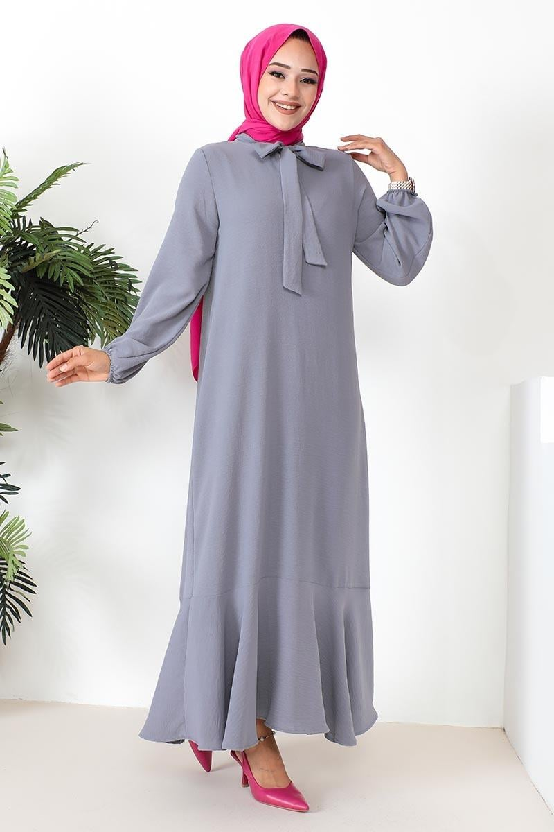 A-line Dress With Ribbon Detail