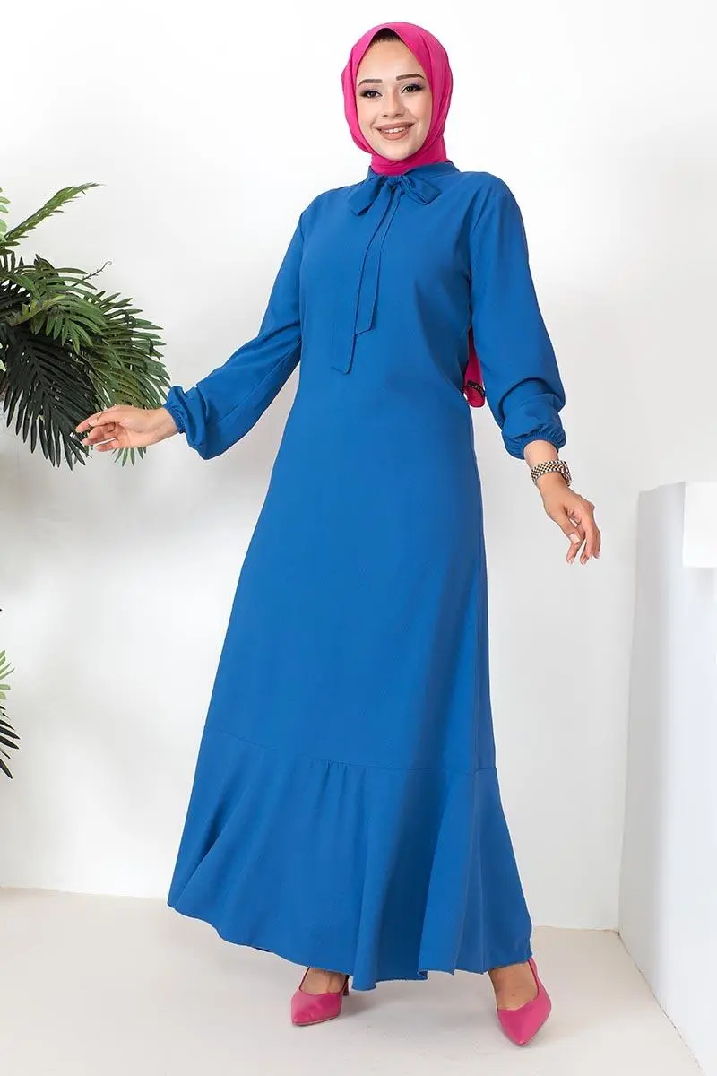 A-line Dress With Ribbon Detail-detail