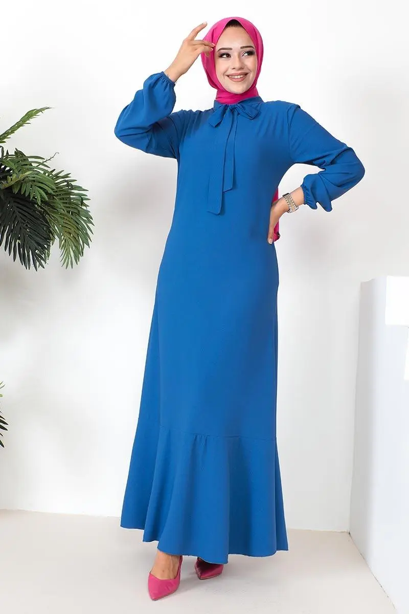A-line Dress With Ribbon Detail-detail