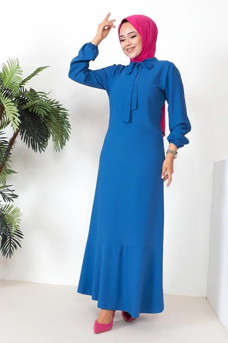 A-line Dress With Ribbon Detail-detail