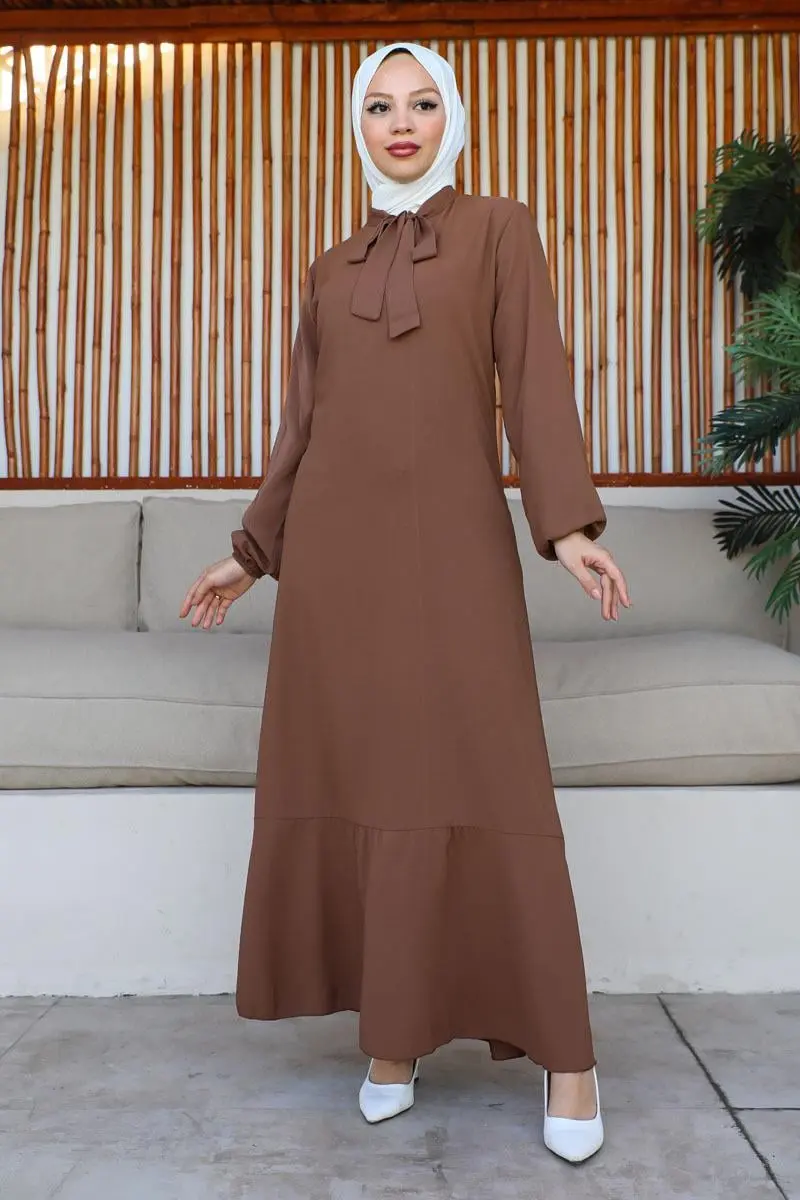 A-line Dress With Ribbon Detail-detail