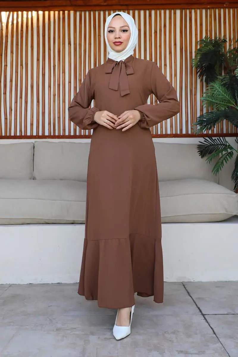 A-line Dress With Ribbon Detail-detail