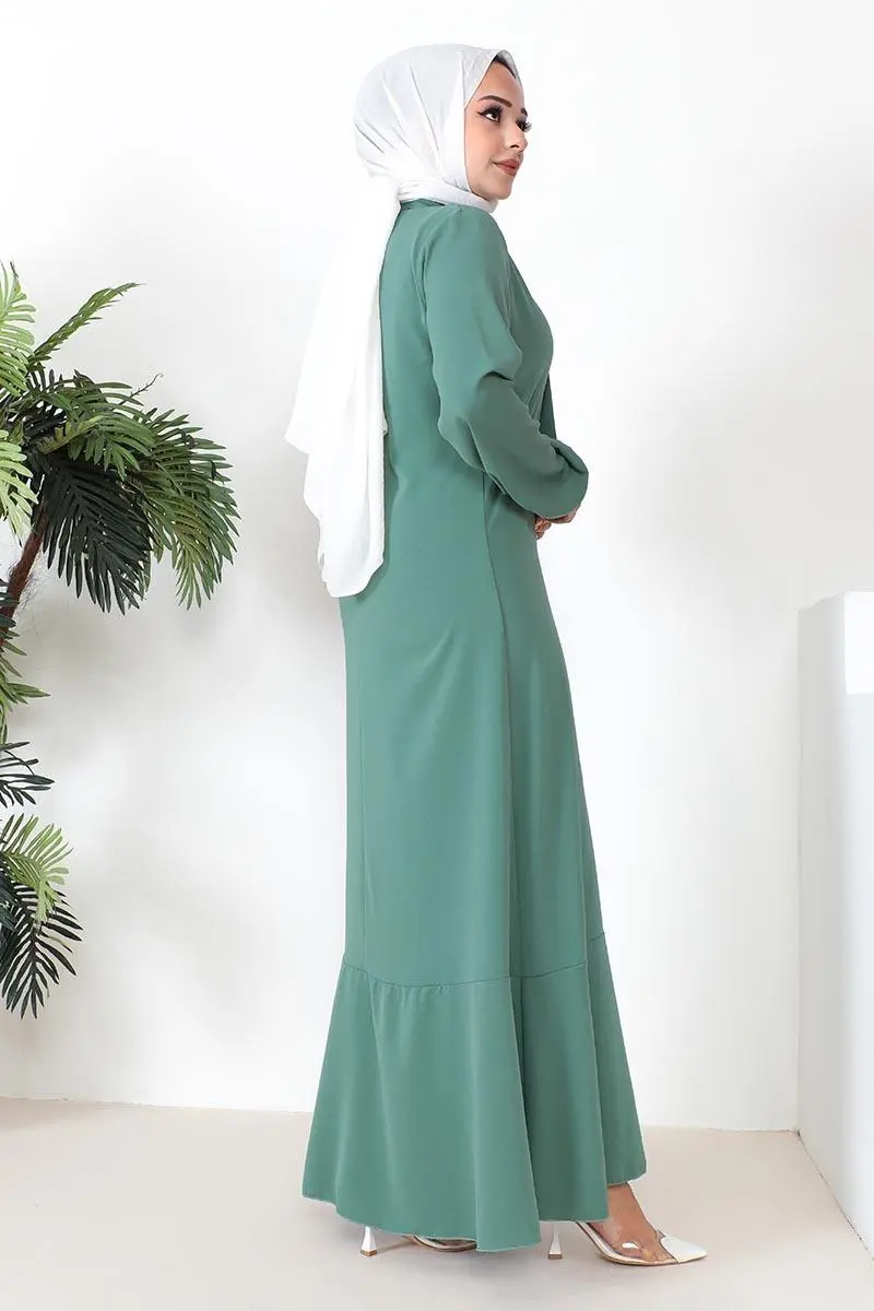 A-line Dress With Ribbon Detail-detail