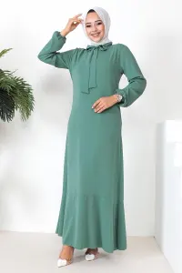 A-line Dress With Ribbon Detail