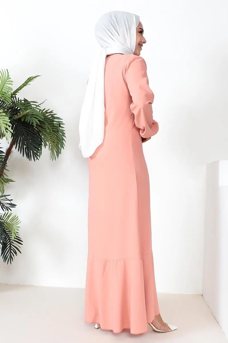 A-line Dress With Ribbon Detail-detail
