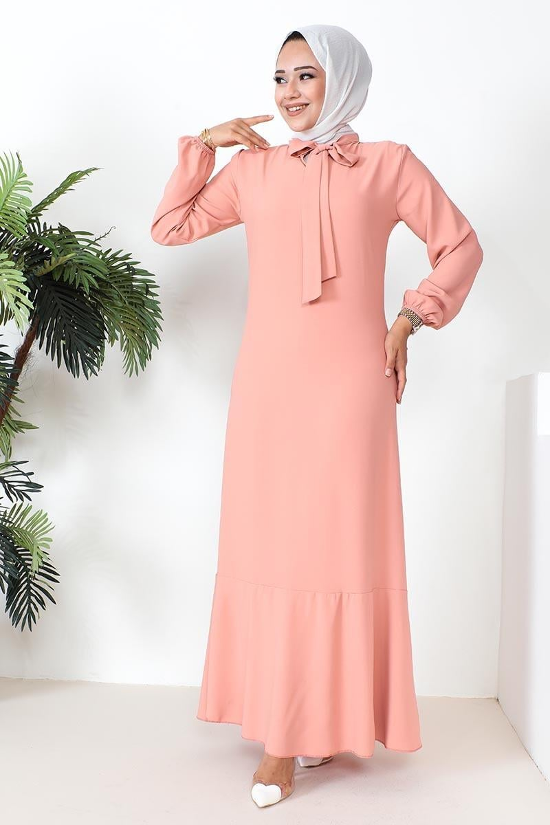A-line Dress With Ribbon Detail