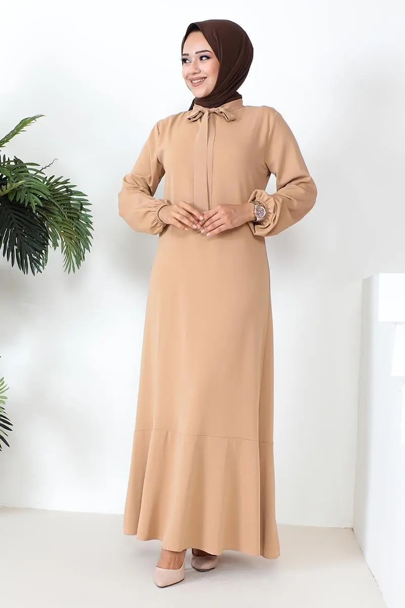 A-line Dress With Ribbon Detail-detail