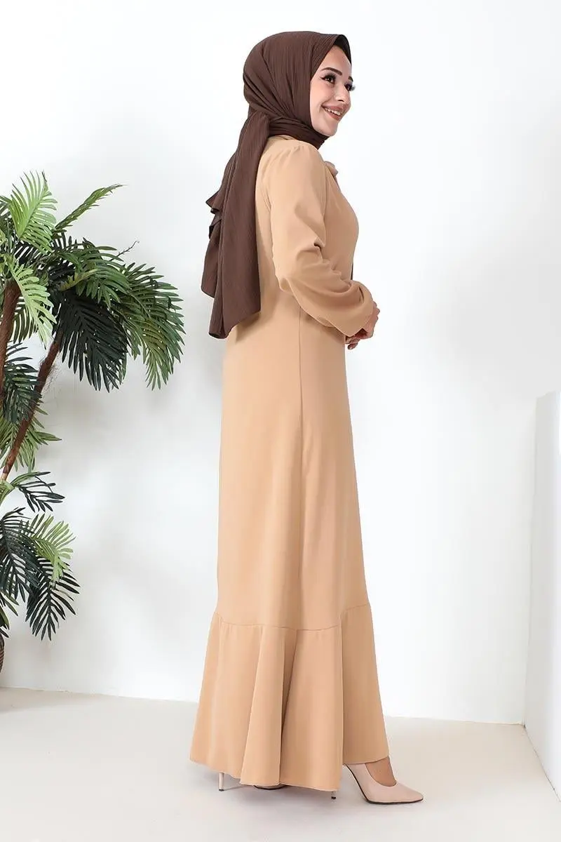 A-line Dress With Ribbon Detail-detail