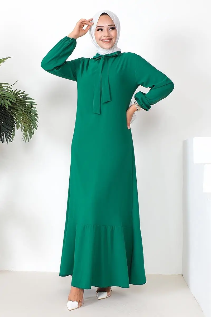 A-line Dress With Ribbon Detail-detail