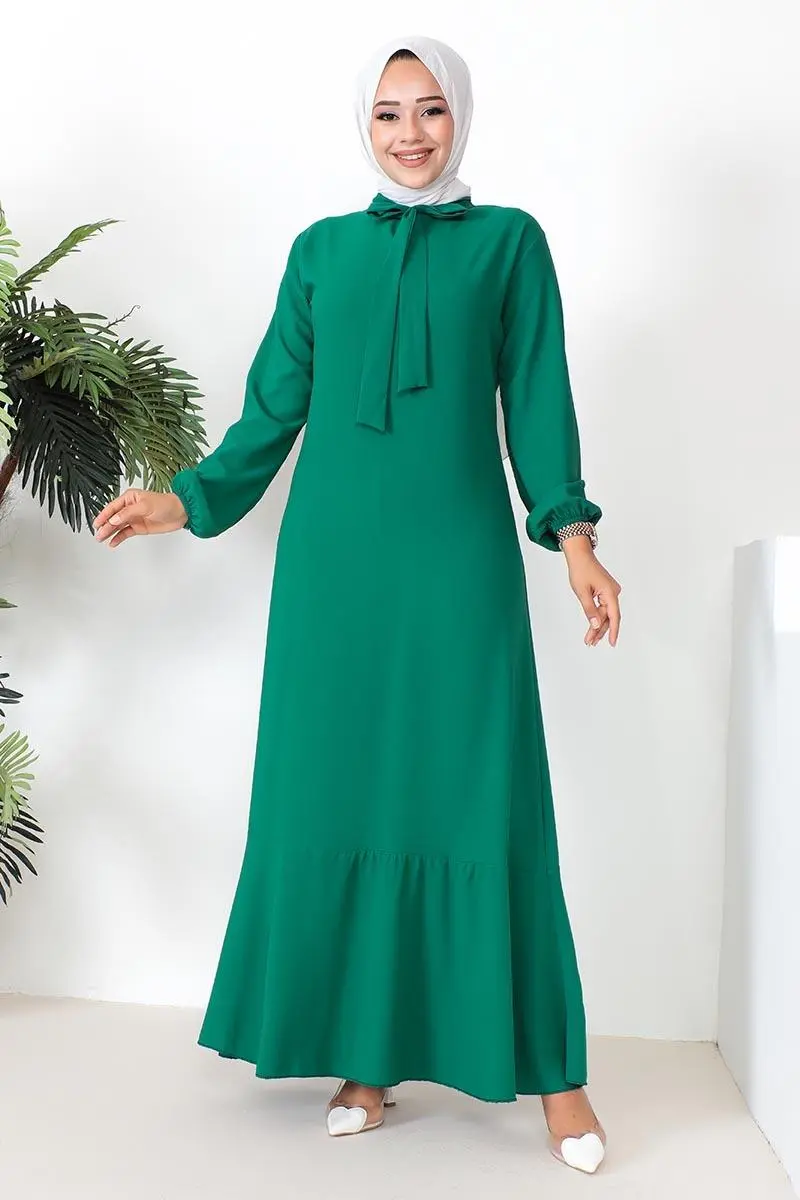 A-line Dress With Ribbon Detail-detail