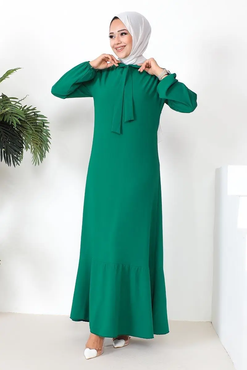A-line Dress With Ribbon Detail-detail