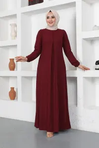 A Pleated Model Dress