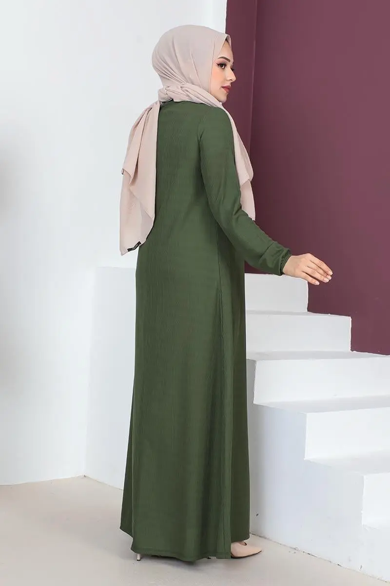 A Pleated Model Dress-detail