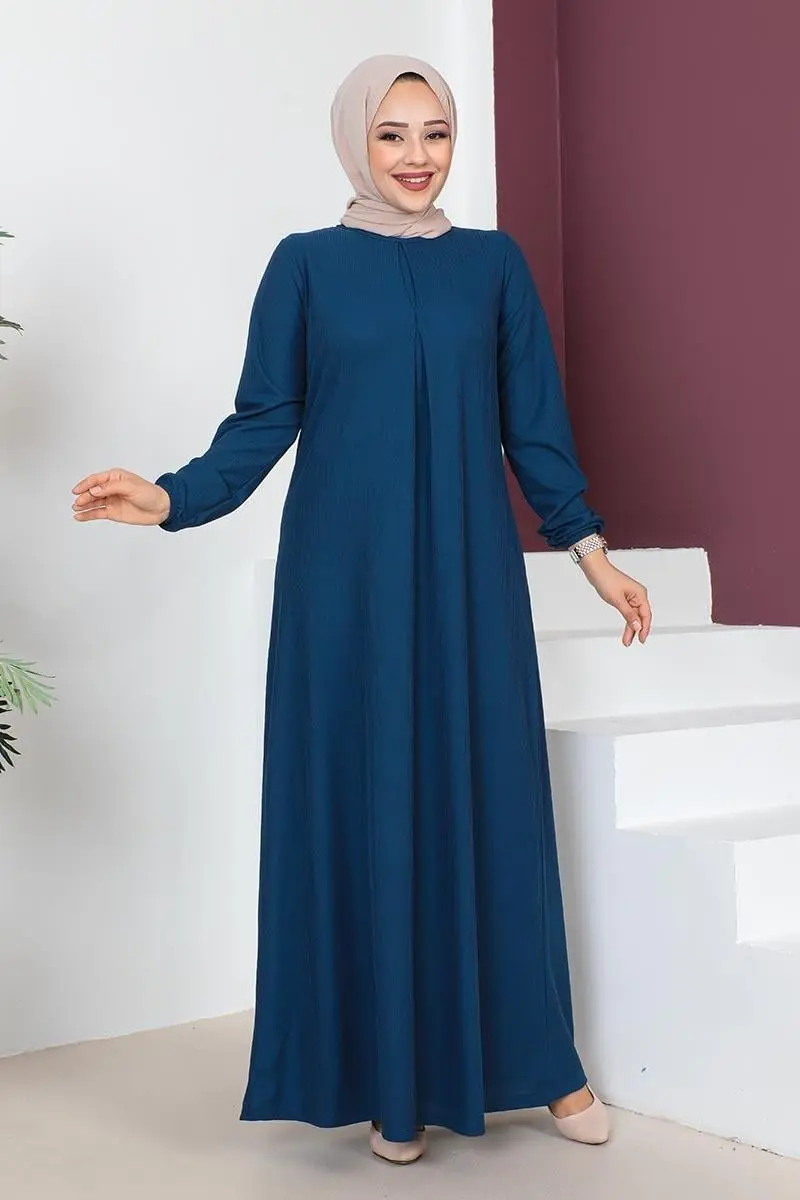 A Pleated Model Dress-detail