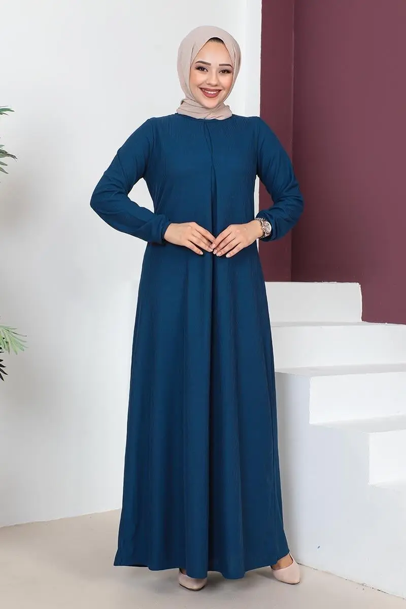 A Pleated Model Dress-detail