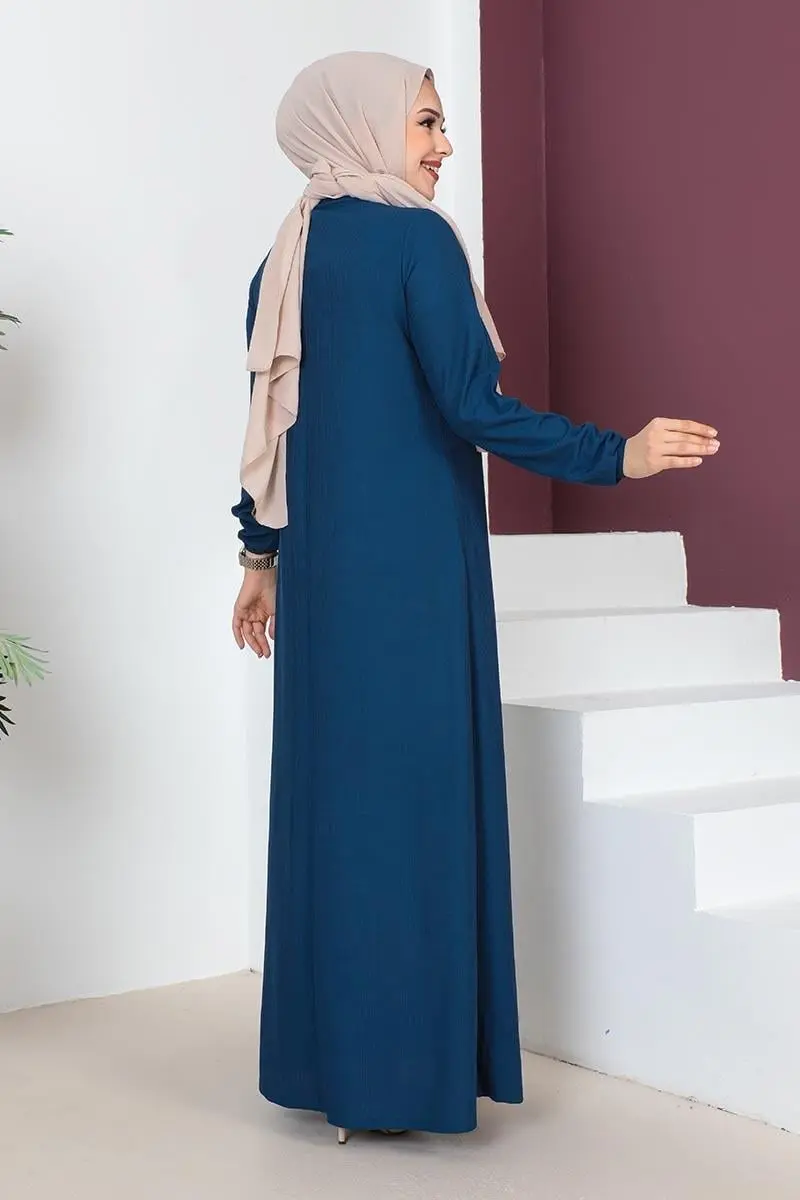 A Pleated Model Dress-detail