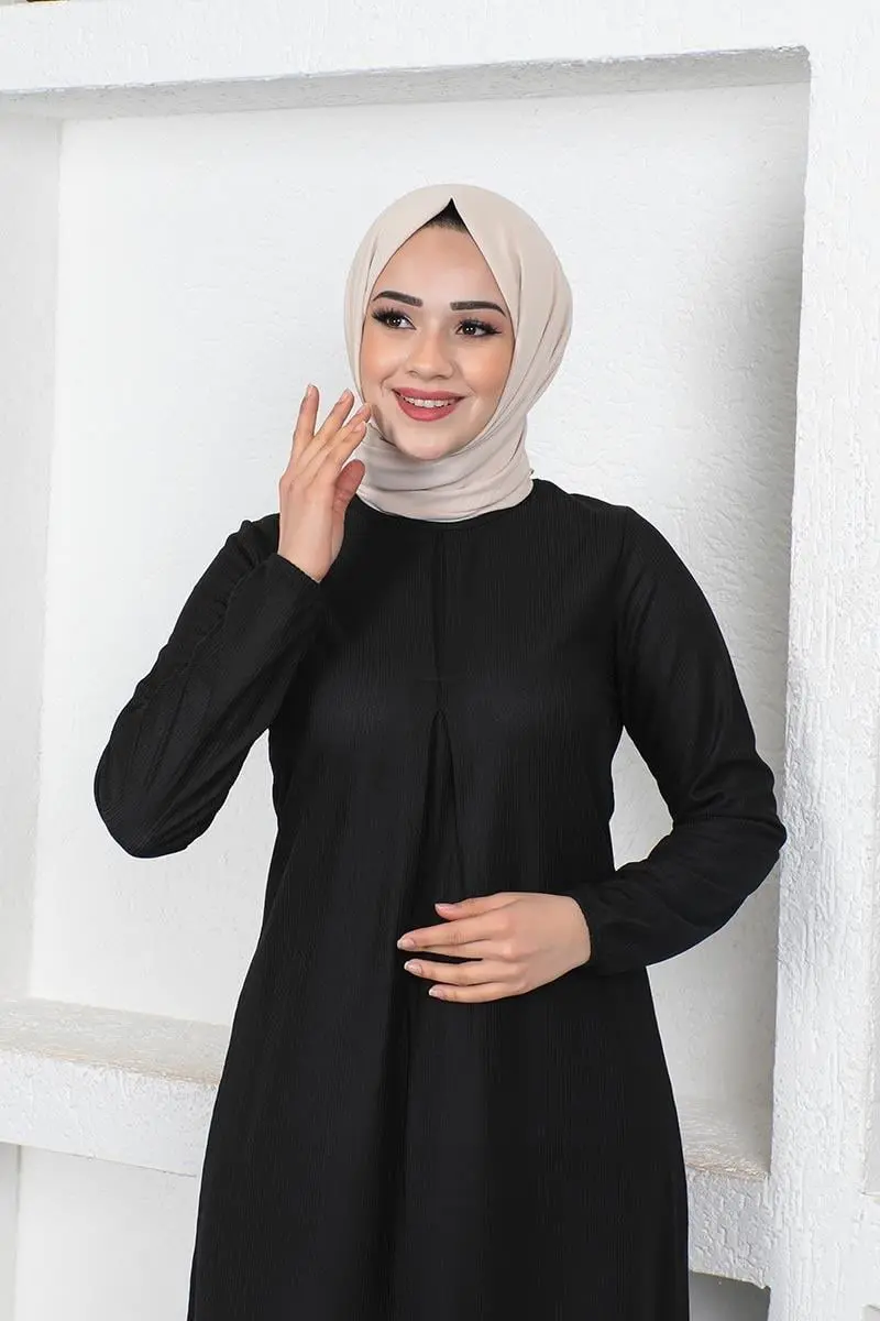 A Pleated Model Dress-detail