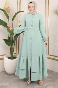 Aerobin Dress With Layered Skirt