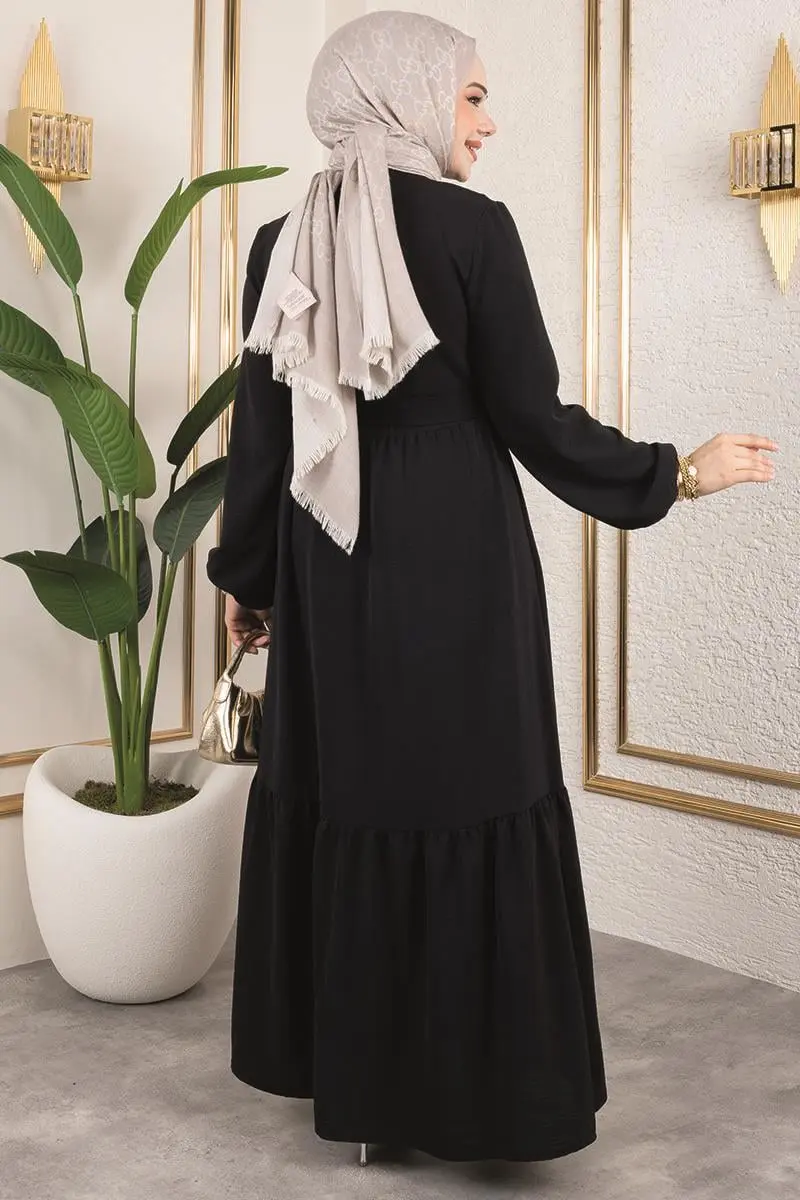 Aerobin Dress With Layered Skirt-detail