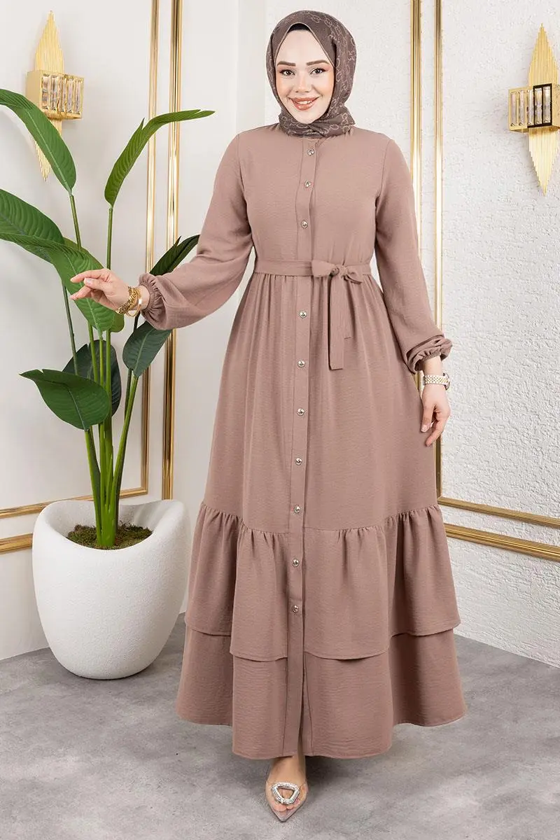 Aerobin Dress With Layered Skirt-detail