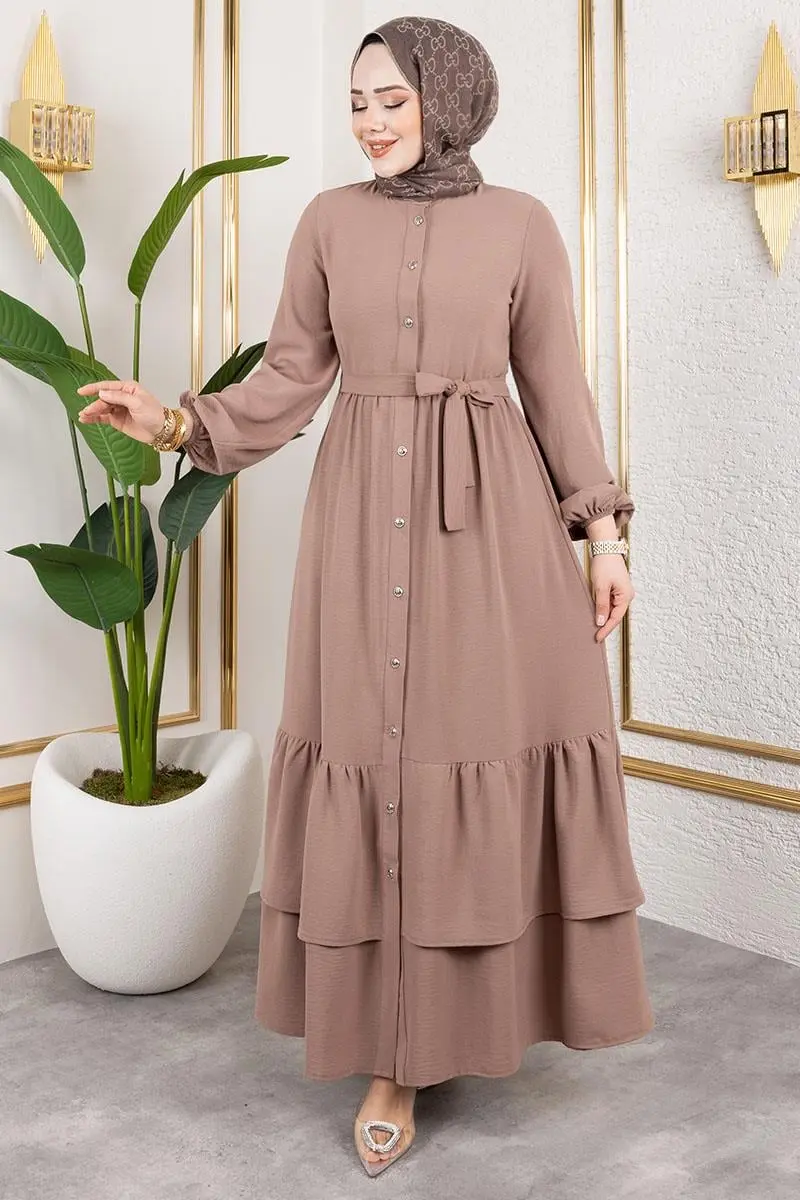 Aerobin Dress With Layered Skirt-detail