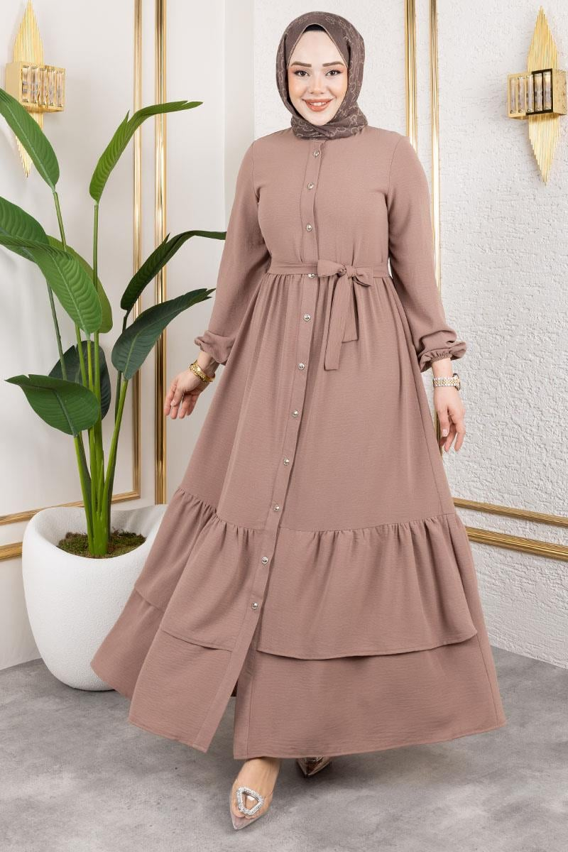 Aerobin Dress With Layered Skirt