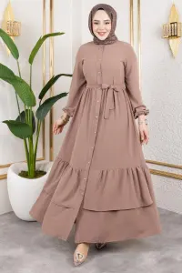 Aerobin Dress With Layered Skirt