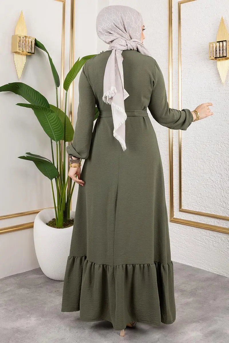 Aerobin Dress With Ruffle Detail-detail