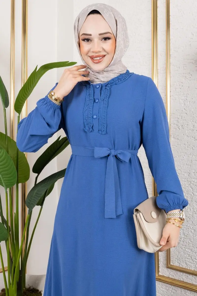 Aerobin Dress With Ruffle Detail-detail