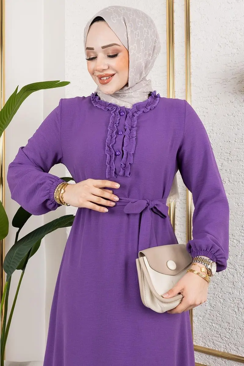 Aerobin Dress With Ruffle Detail-detail