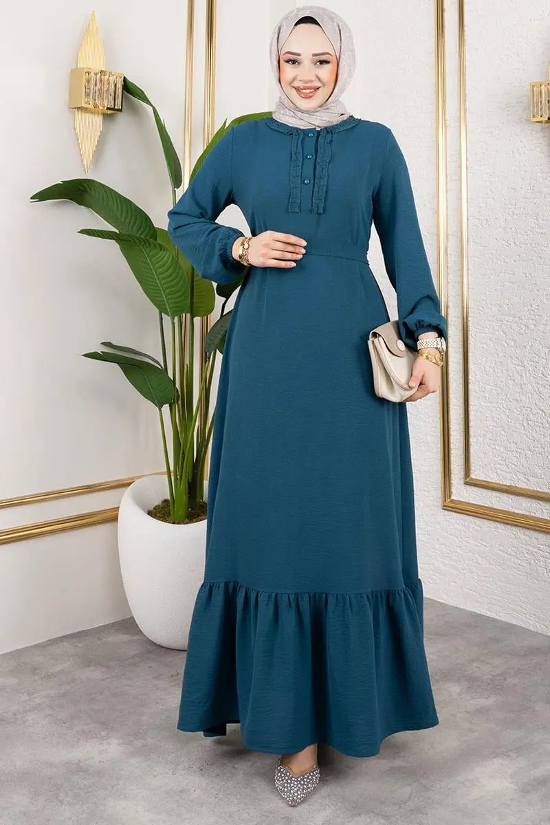 Aerobin Dress With Ruffle Detail-detail