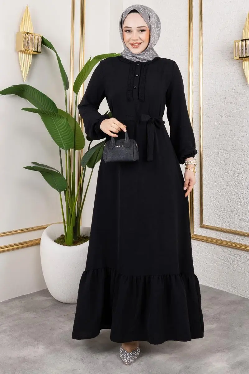 Aerobin Dress With Ruffle Detail-detail