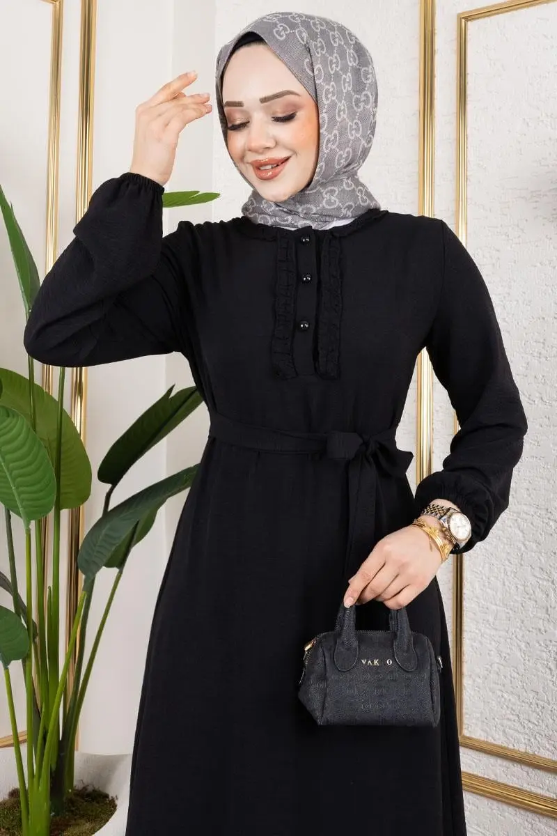 Aerobin Dress With Ruffle Detail-detail