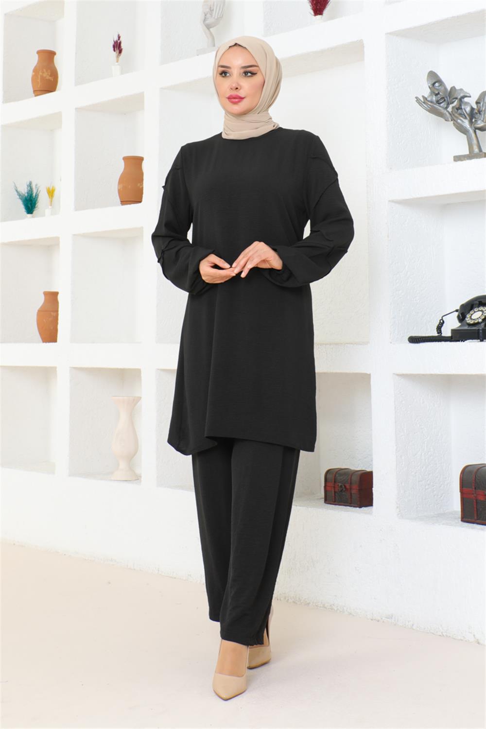 Aerobin Suit With Sleeve Detail