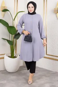 Aerobin Tunic With Button Detail