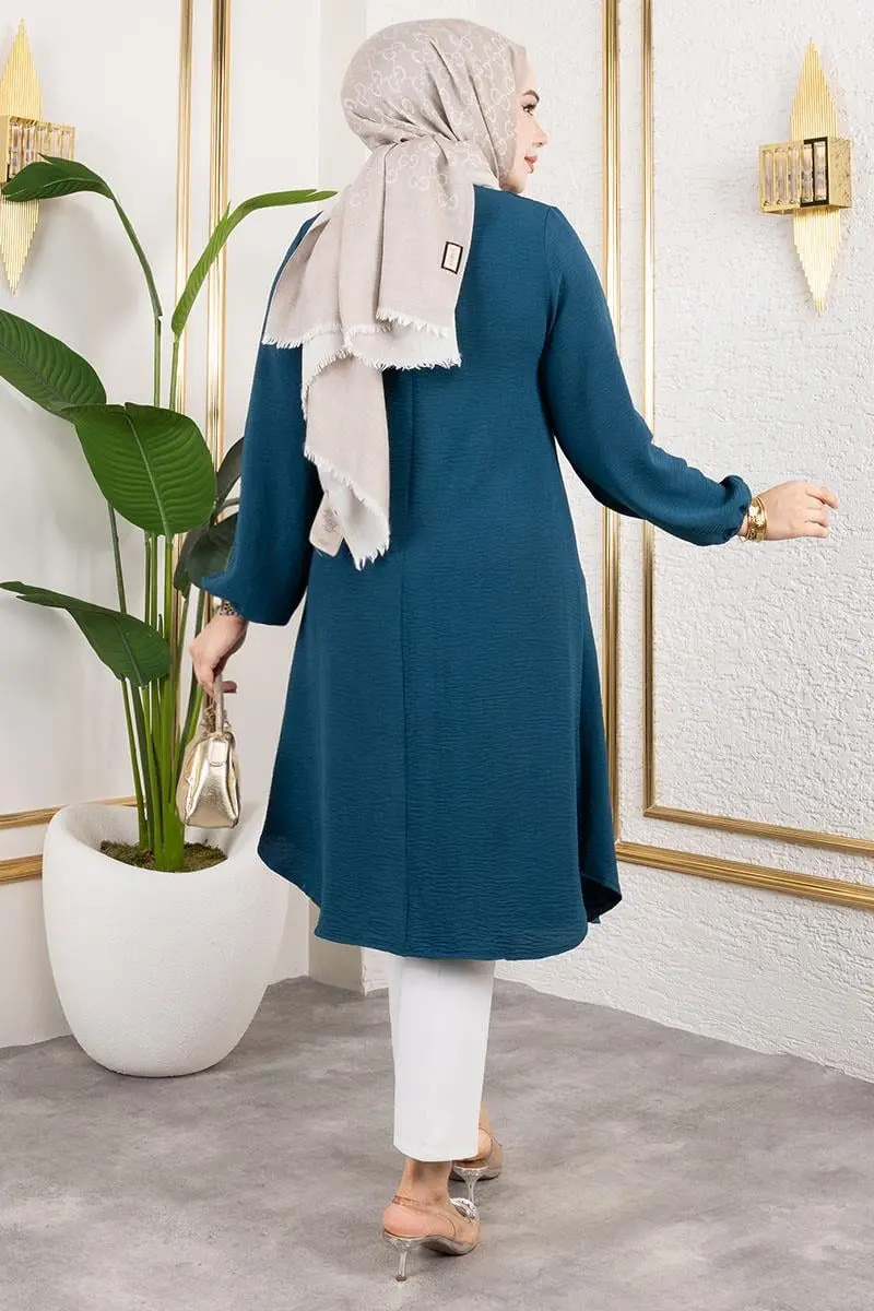 Aerobin Tunic With Button Detail-detail