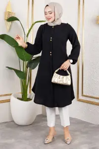 Aerobin Tunic With Button Detail