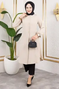 Aerobin Tunic With Button Detail