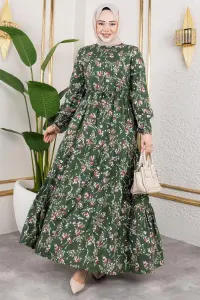 Asel Floral Viscose Dress