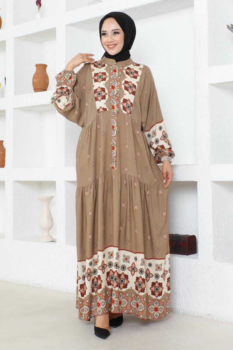 Authentic Patterned Viscose Dress