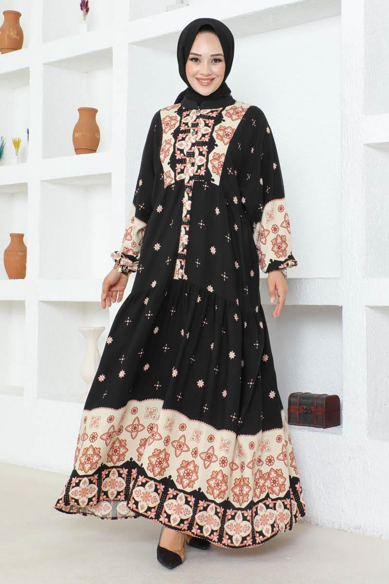 Authentic Patterned Viscose Dress