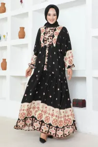 Authentic Patterned Viscose Dress