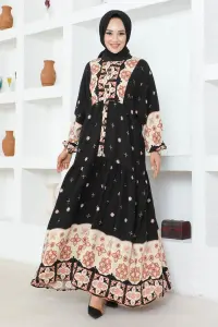 Authentic Patterned Viscose Dress