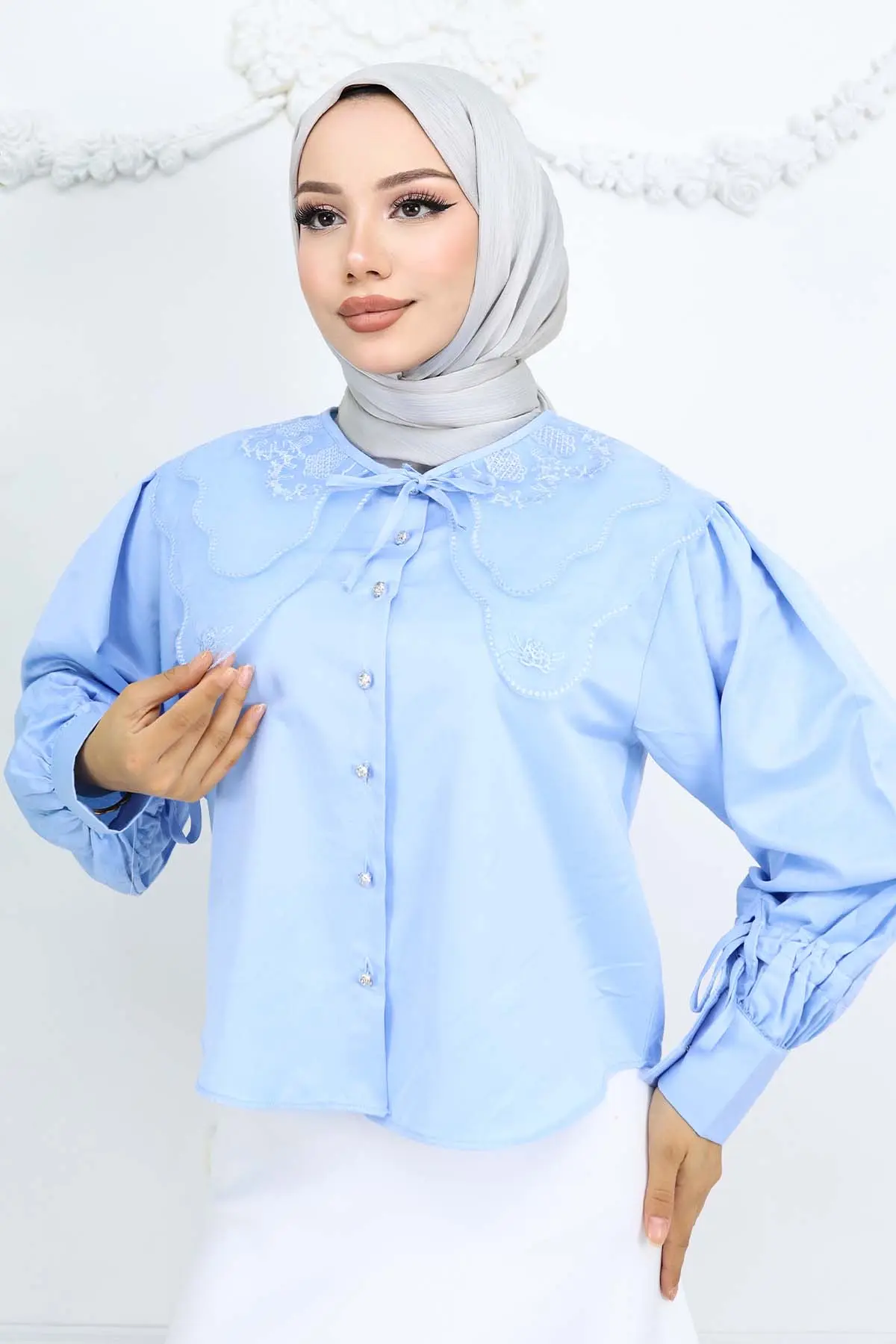 Baby Collar Short Shirt