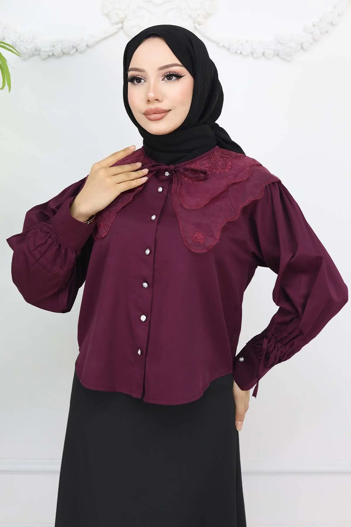 Baby Collar Short Shirt