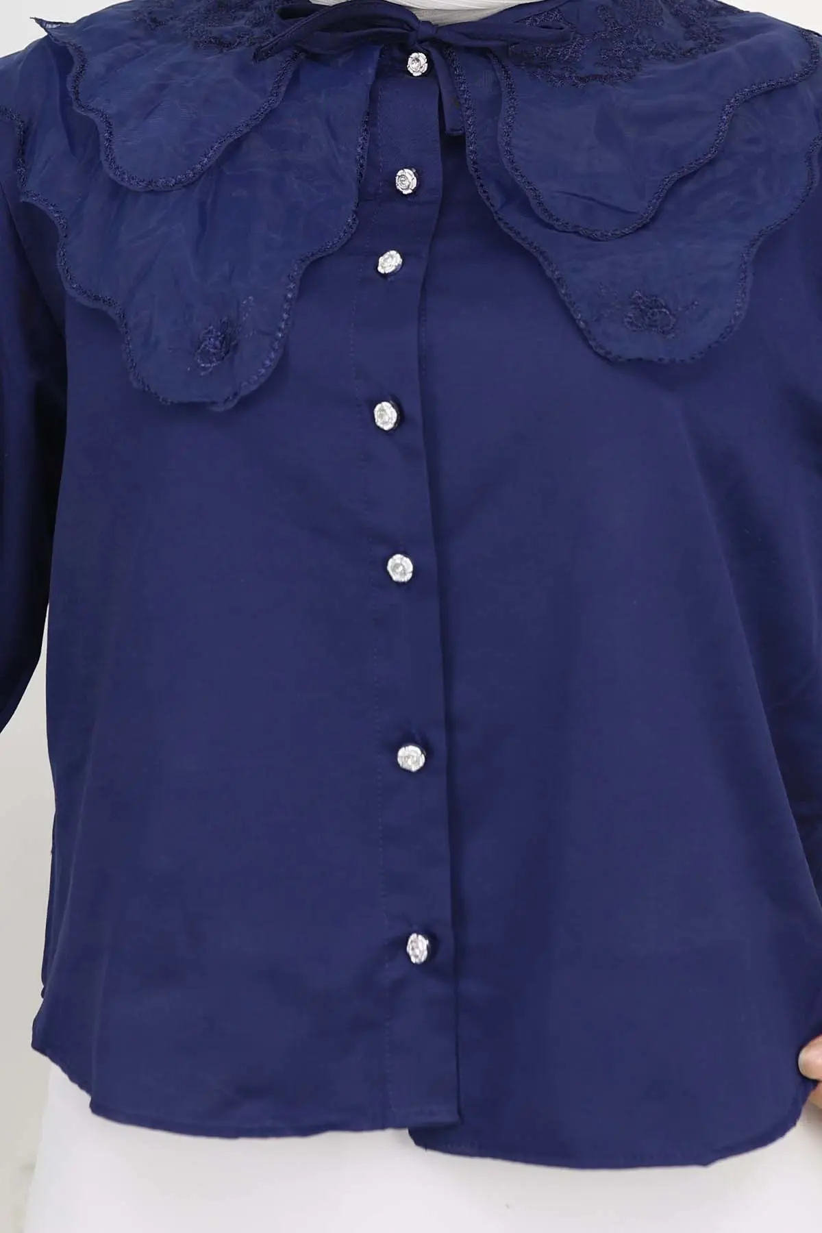 Baby Collar Short Shirt-detail