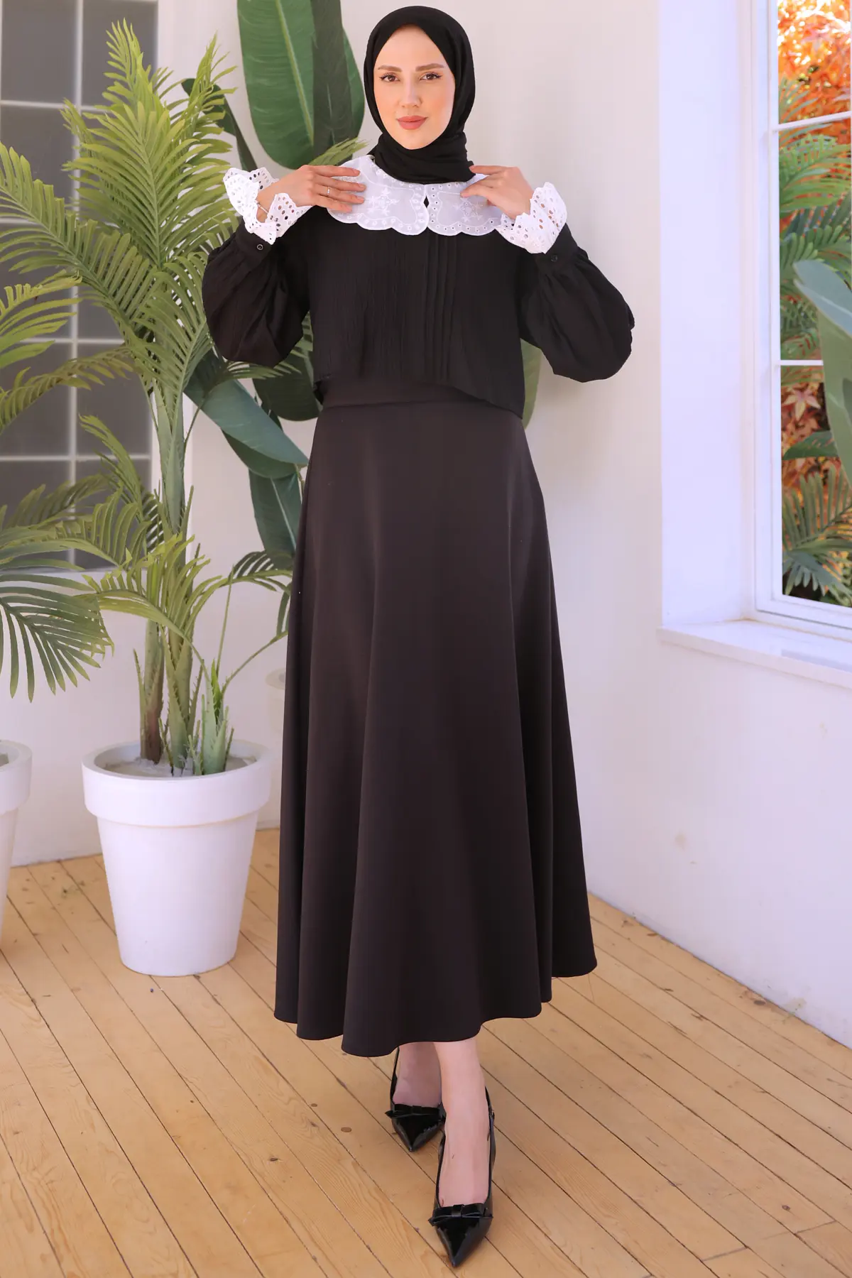 Baby Collar Short Shirt-detail